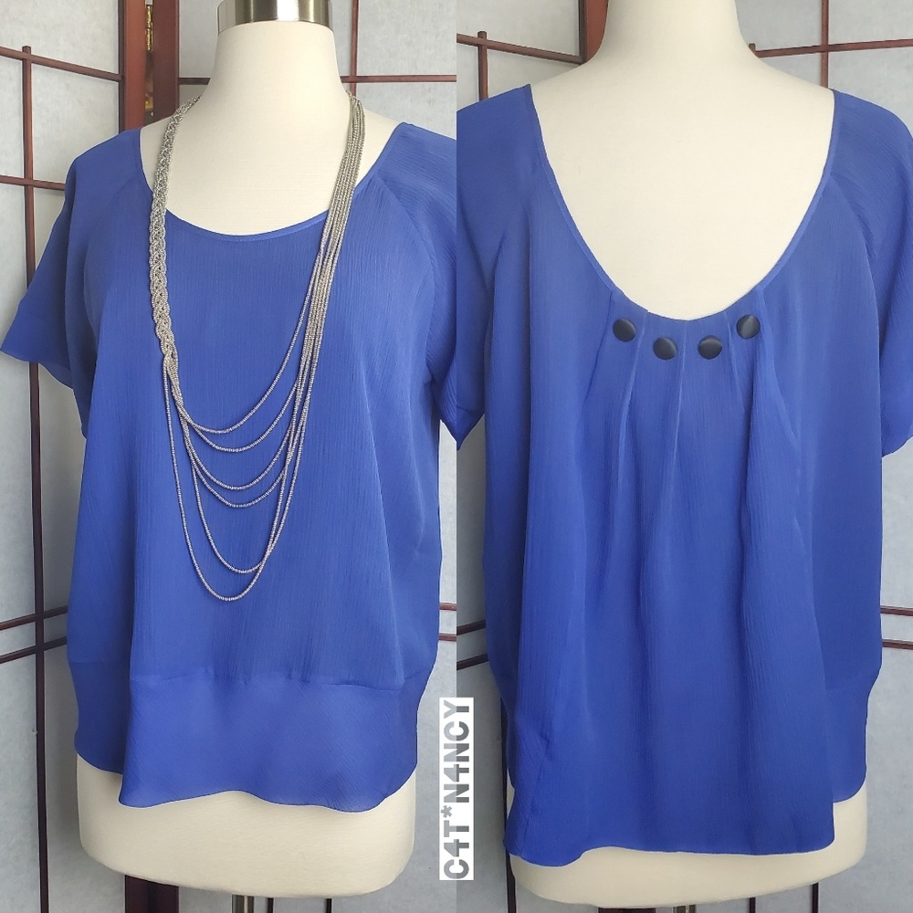 NWOT - Soft Surroundings - 100% Silk Royal Blouse!